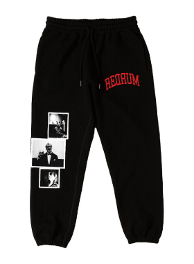 现货 GUILTY 闪灵 卫裤 抽绳松紧长裤印花 redrum pants刺绣logo