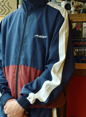 现货 YARDSALE PHILLY英国滑板运动休闲刺绣LOGO拉链外套长裤套装