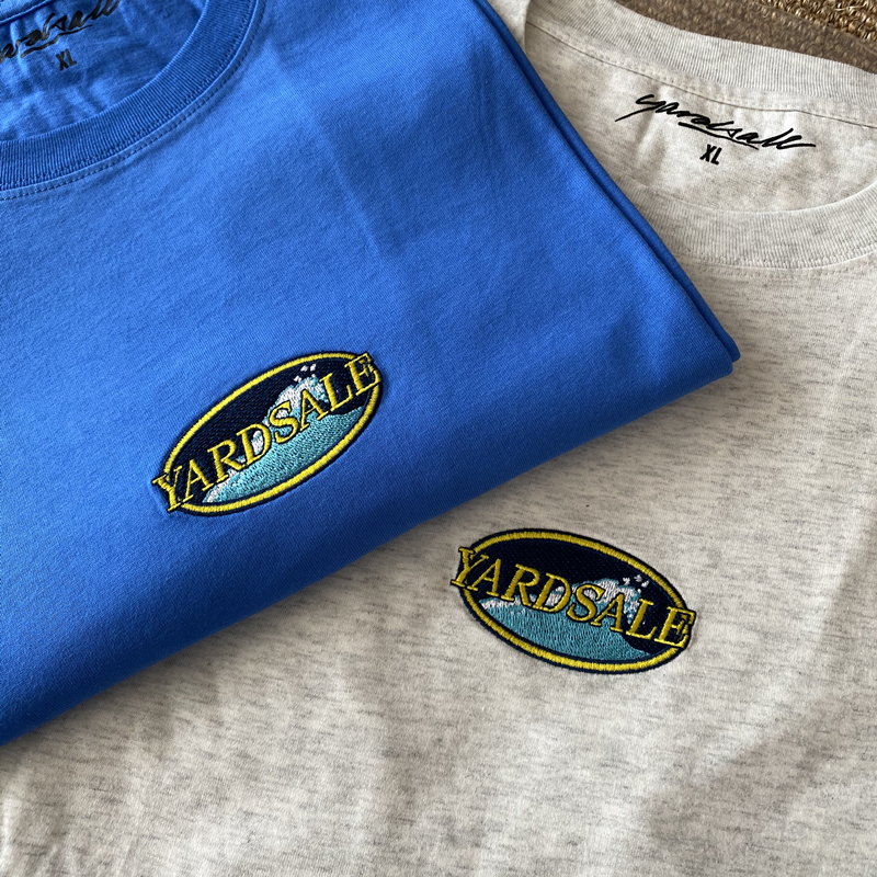 现货 YARDSALE Surf Tee 刺绣LOGO 柔软纯棉短袖T恤 英国小众滑板