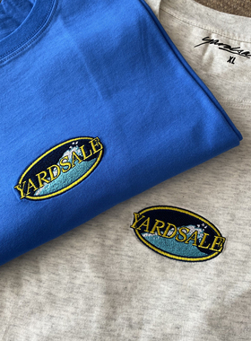 现货 YARDSALE Surf Tee 刺绣LOGO 柔软纯棉短袖T恤 英国小众滑板