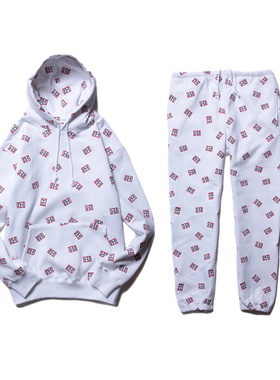 现货正品have a good time满印LOGO刺绣标套装宽松休闲帽衫绒裤男