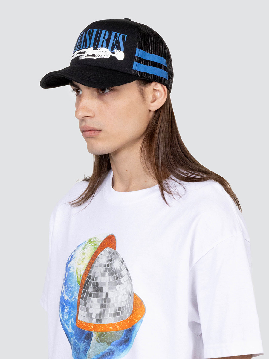 PLEASURES骨架印花网眼货车帽
