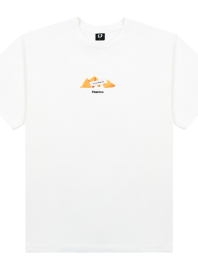 RAGAZZO 华人餐厅FortuneCookie幸运饼干印花宽松圆领休闲短袖T恤