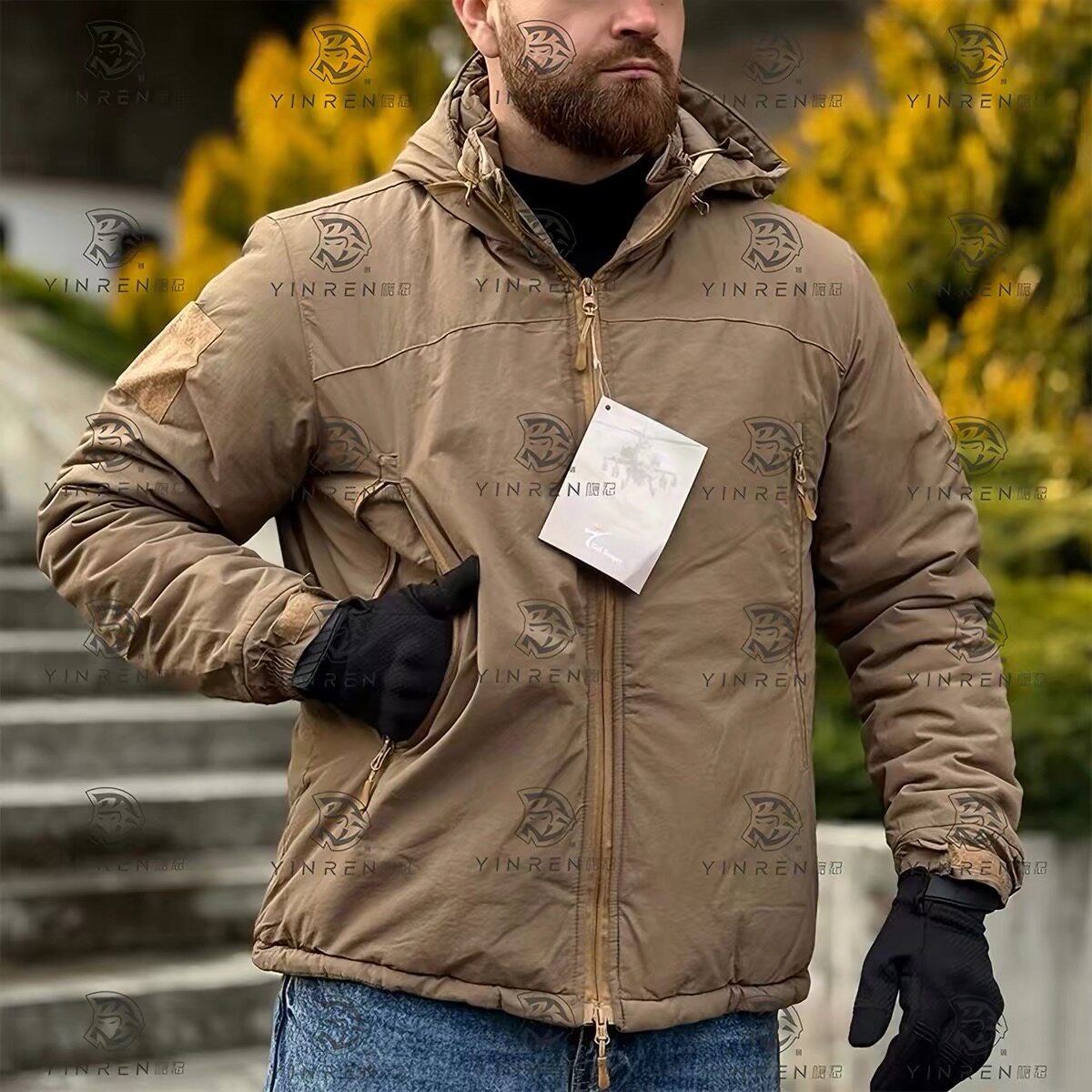 户外L7战地棉服登山滑雪外套迷彩