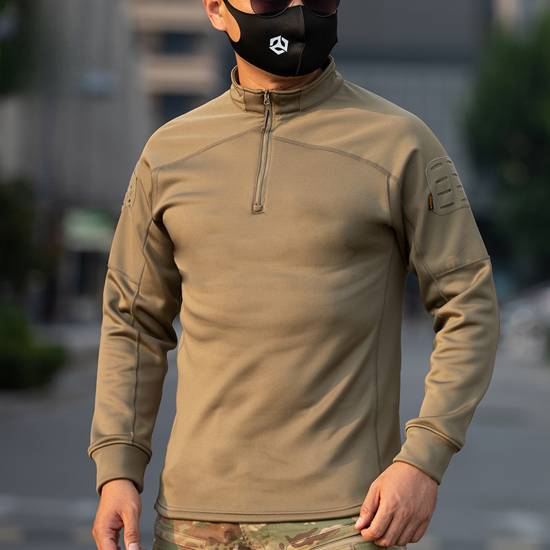 户外战术长袖加绒蛙服男冬作训服