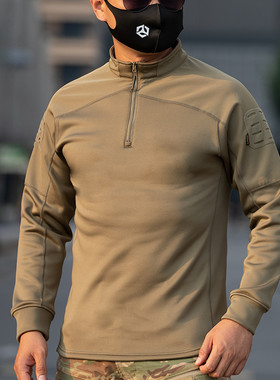 户外战术长袖加绒蛙服男冬作训服