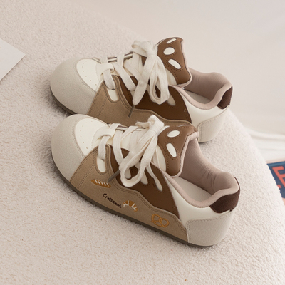 原创厚底德训鞋女2026春季新款百搭休闲轻便运动板鞋潮鞋