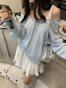 清新抹茶泡菜韩货 Fairy woo韩国亚麻薄款长袖T恤空调防晒罩衫