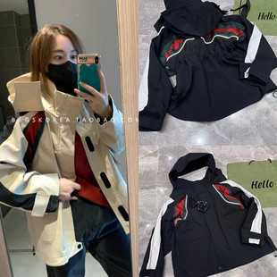 5折仅3天现货冬季 外套冲锋衣棉服外套 黑色洋气不挑人帅酷拼色工装