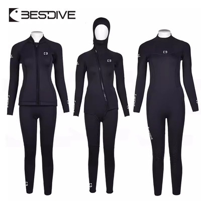Bestdive 3MM男女黑白经典情侣装分体潜水服 潜水衣 冲浪衣 新款