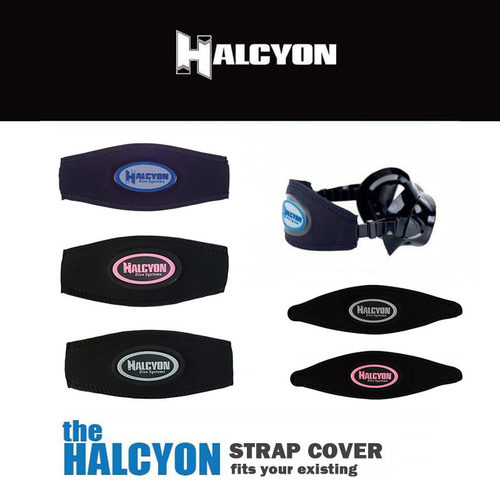 Halcyon潜水面镜带护发带魔术护发带面镜保护套魔术贴防缠绕男女