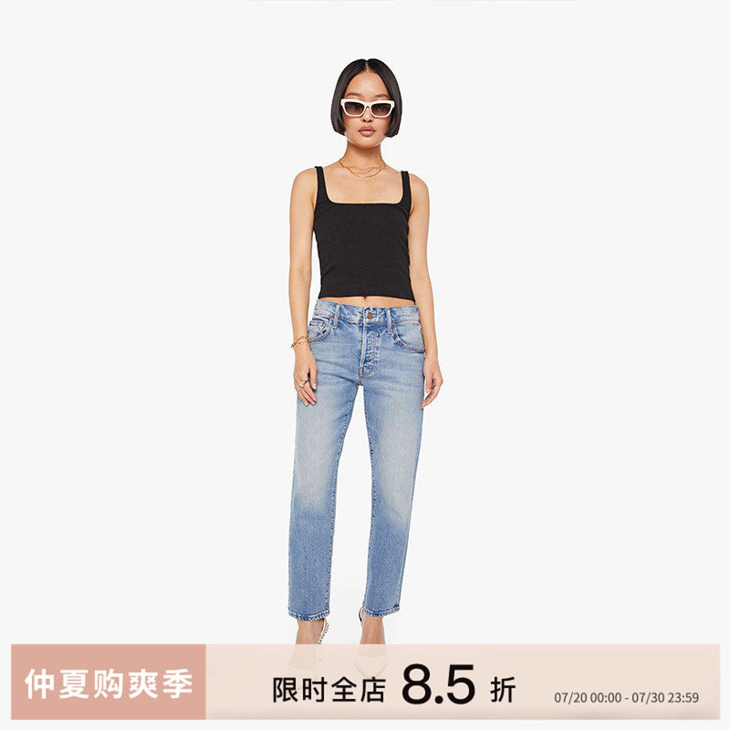 MOTHERDENIM女士直筒牛仔裤