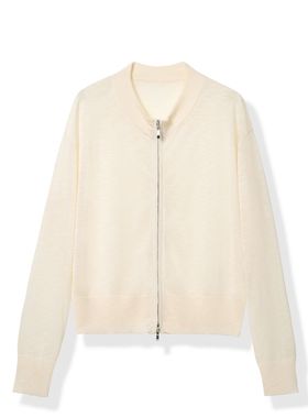 【安琪儿专享】圆领丝滑舒爽拉链针织衫  衣长56 - YGSS5273