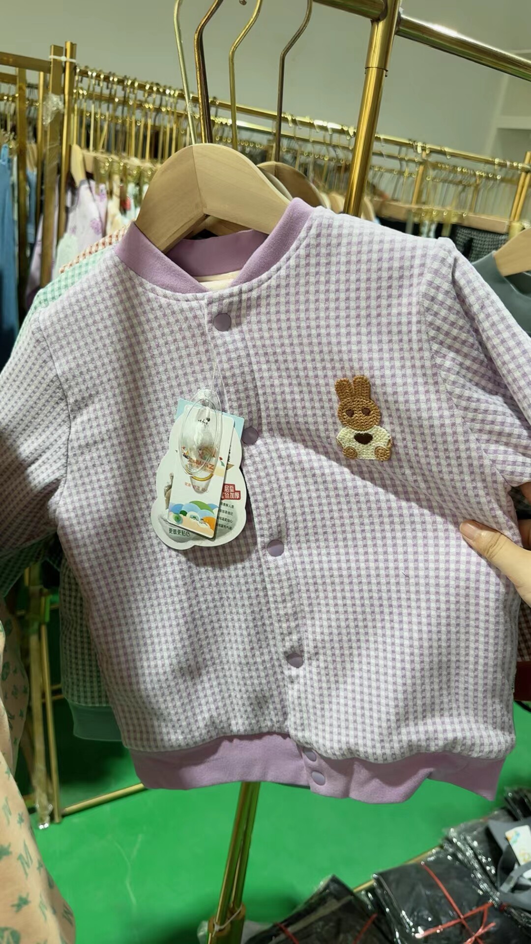 儿童棉袄女大童四层蚕丝羊毛款校服神器高品质小学生内胆棉衣男童