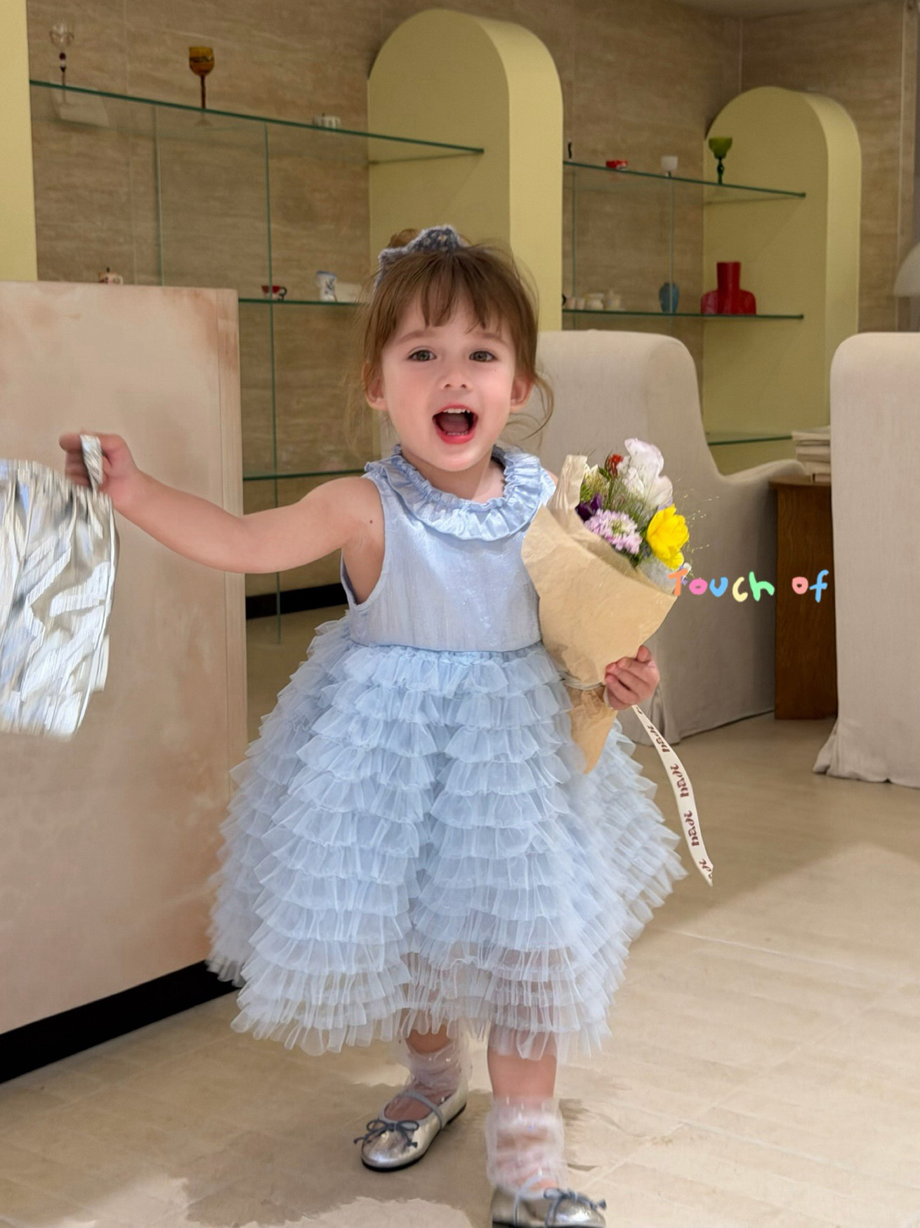 凡妈童装2026夏新款女童小童韩版后背蝴蝶结花边领蛋糕纱裙公主裙