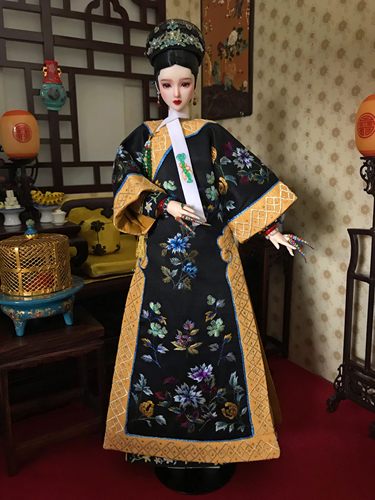 bjd ob27 娃衣手工刺绣高级订单定制 清朝 宫廷
