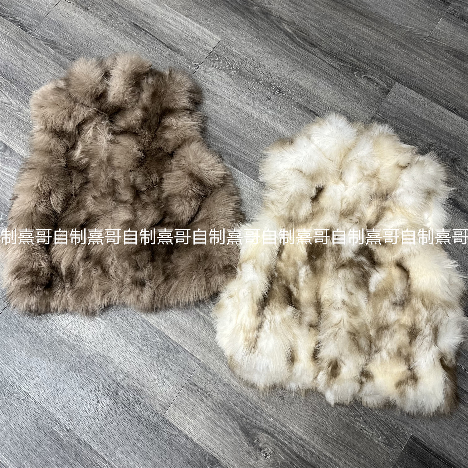 冬季新款名媛时尚咖色毛毛马甲外套女小个子短款毛毛大衣坎肩上衣