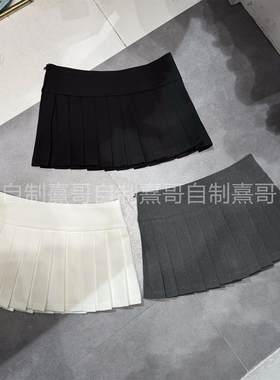 纯欲欧美风性感百褶裙春夏减龄辣妹短裙高腰显瘦半身裙女防走光潮