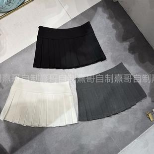 纯欲欧美风性感百褶裙春夏减龄辣妹短裙高腰显瘦半身裙女防走光潮