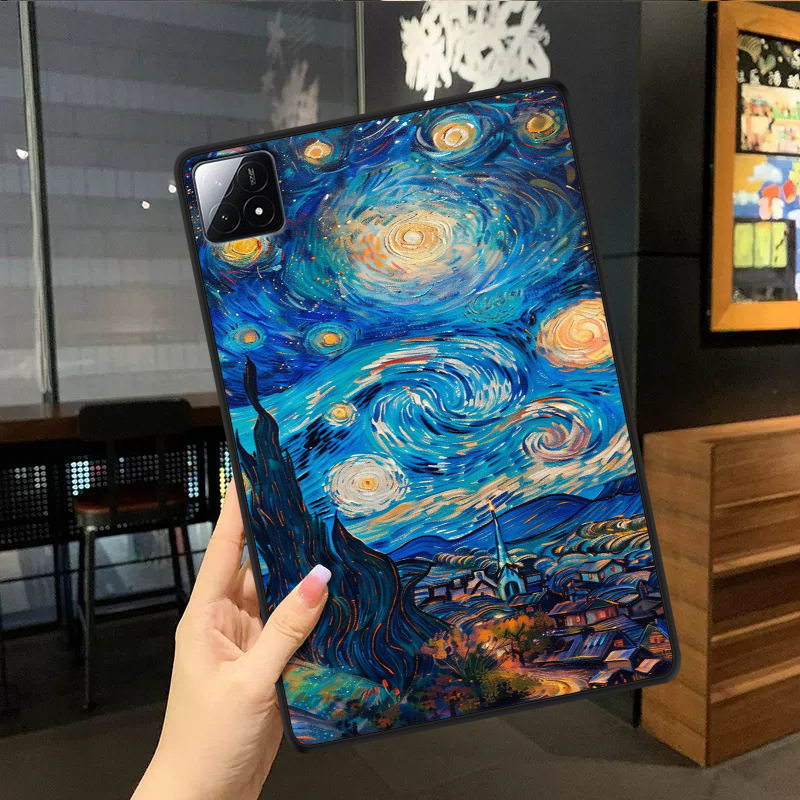 2025适用11.2寸小米Pad 8PRO平板小米7代八七保护套12.5英寸电脑7SPRO硅胶软壳无盖油画网红卡通全包耐摔后壳