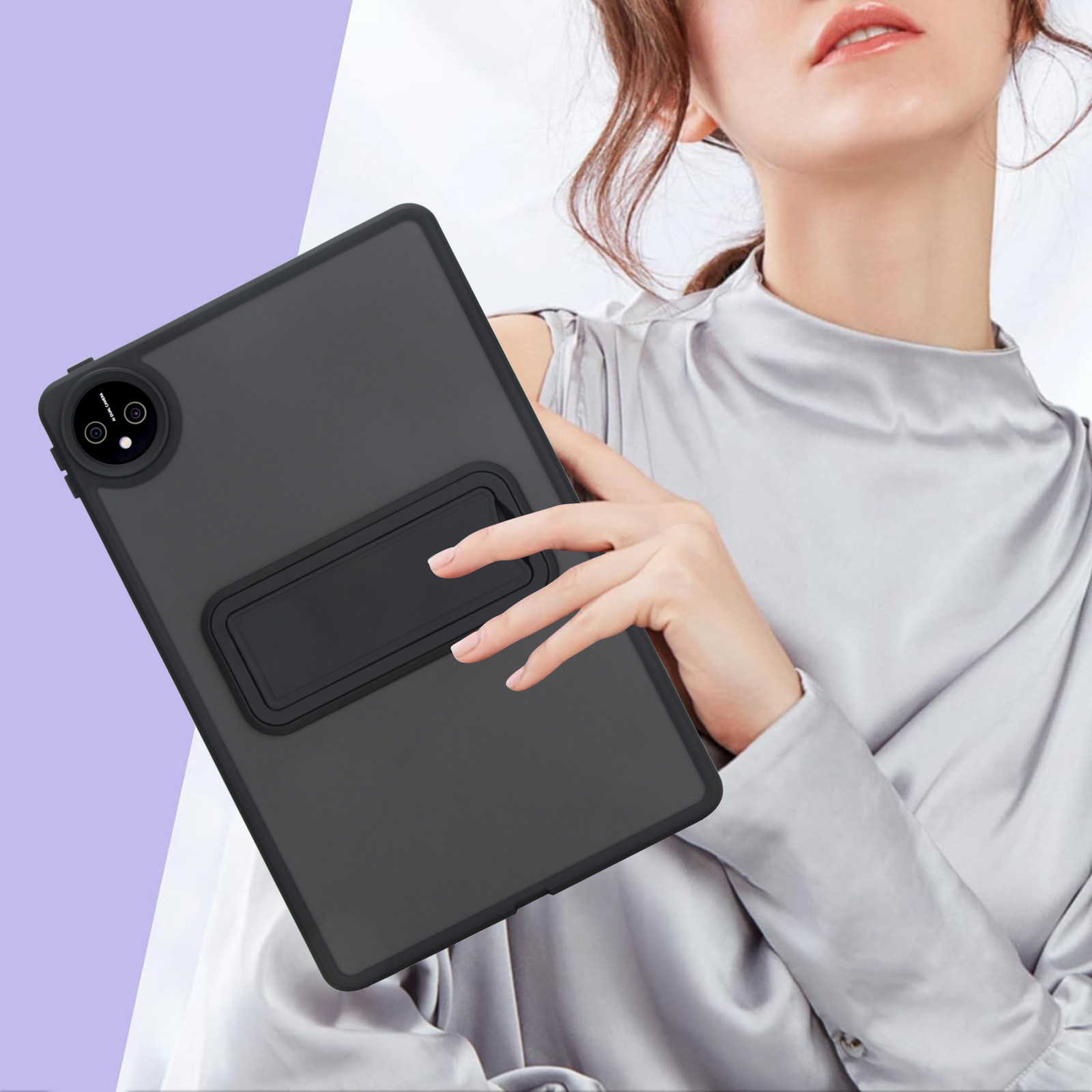 适用华为MatePad Pro11寸年平板保护套SE 11英寸matapad 11.5寸磨砂透明硬壳防弯后亚克力后壳带支架全包无盖