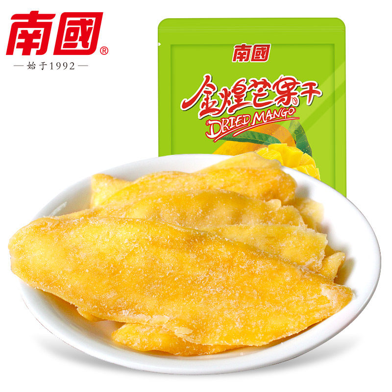 海南特产 南国食品金煌芒果干116g袋装芒果肉果脯美味办公室小吃