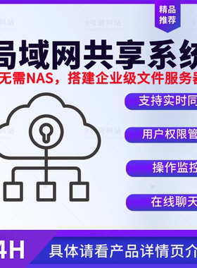 局域网共享系统企业级文件服务器用户权限管理在线聊天实时文件