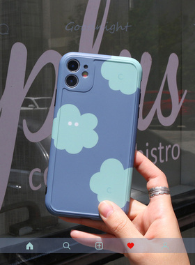 Ins风可爱云朵小清新iPhone11p全包镜头手机软壳适用苹果se/xsmax