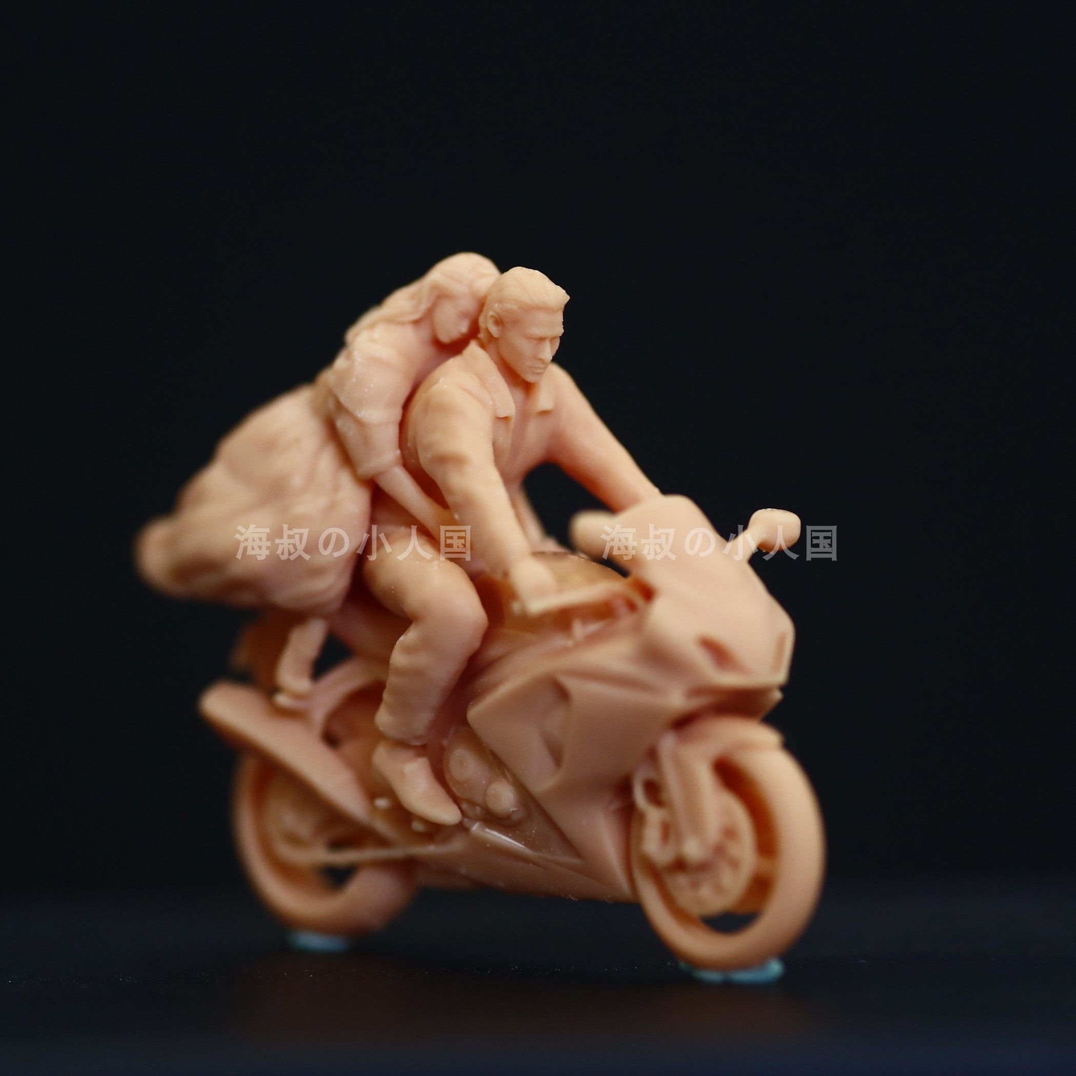 l291天若有情 刘德华 骑摩托车1:64人偶模型手办微缩沙盘小人