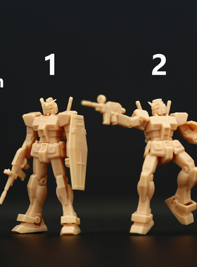 A189高达元祖1:700比例微缩人偶模型树脂白模沙盘公仔场景摆件