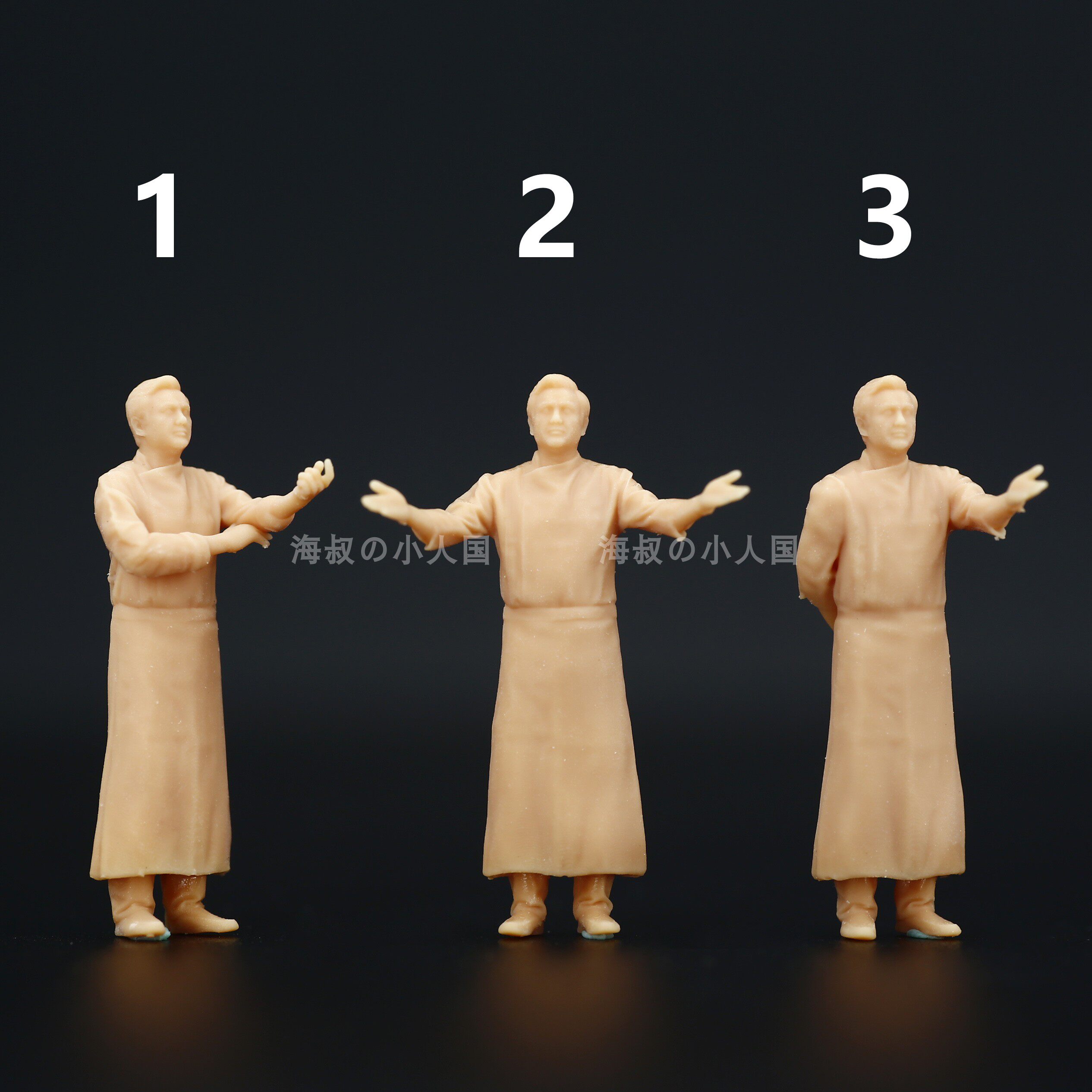 l337沈腾羞羞的铁拳1:64人偶模型手办1:87微缩沙盘1:43小人