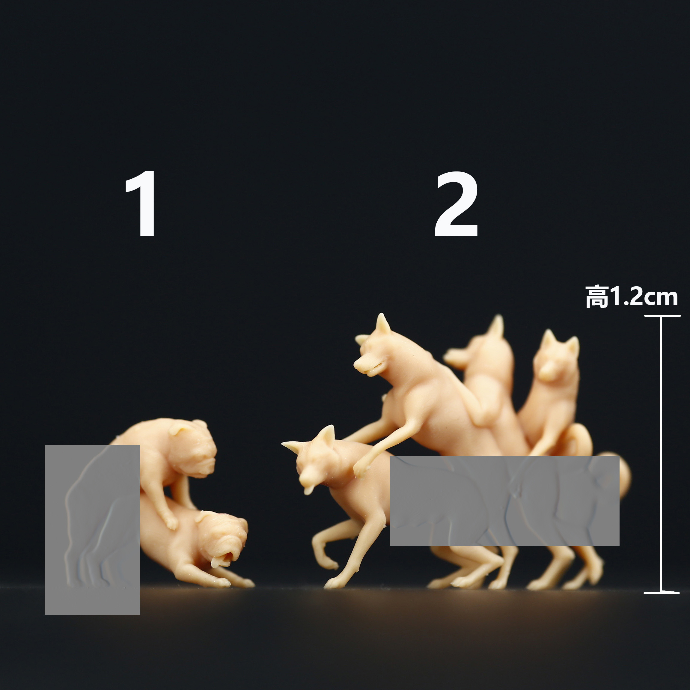 汪星人狗狗玩耍164微缩模型143