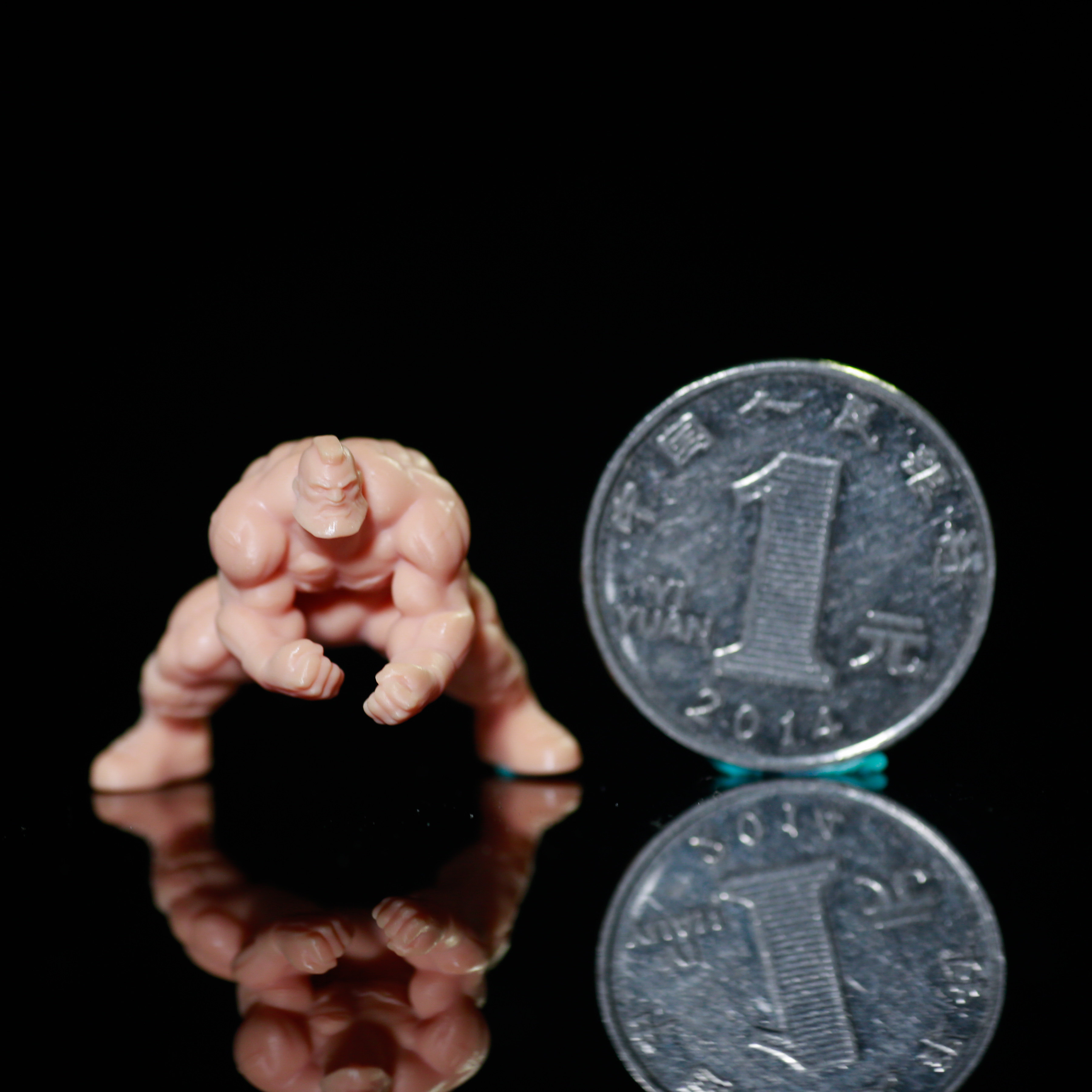 l090街头霸王街霸人物摔跤手 桑吉尔夫1/64微缩摄影拍摄道具小人