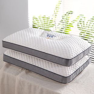 商务舱枕头芯护颈椎助睡眠单人不塌陷午睡枕可水洗一对装枕芯家用