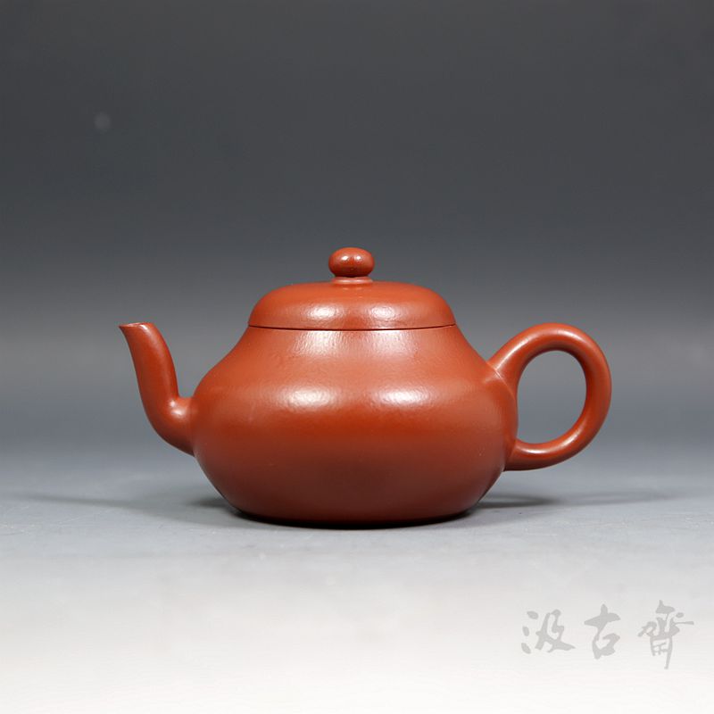 汲古斋汲老推荐 汲小宁全手工制作 原矿朱泥160cc君德壶紫砂壶