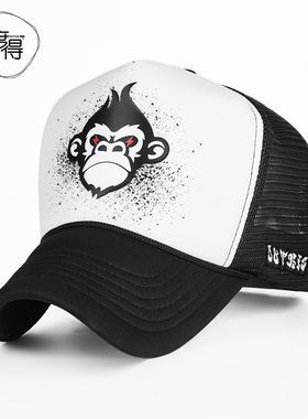 帽子男春夏季韩版潮女百搭网帽棒球帽高顶货车帽鸭舌帽时尚青年