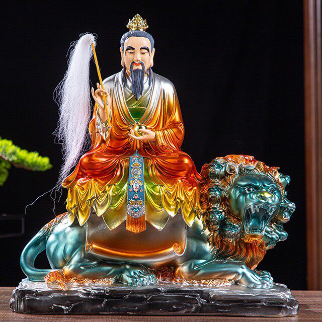 九头狮太乙寻声救苦天尊神像树脂东极青华大帝道家供奉佛像摆件