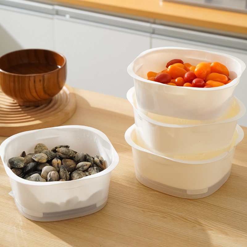 家用沥水篮可叠加洗菜蓝新款厨房加厚水果篮食品级多功能洗菜盆,餐饮具,果盆/果盘/果篮,淘宝优惠券,粉丝福利购,淘宝优惠卷