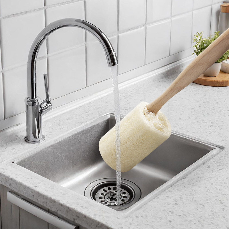 实木柄丝瓜络洗杯刷挂式长柄杯刷家用不沾油洗锅刷复古带柄洗碗刷,家庭/个人清洁工具,杯刷/瓶刷,淘宝优惠券,粉丝福利购,淘宝优惠卷