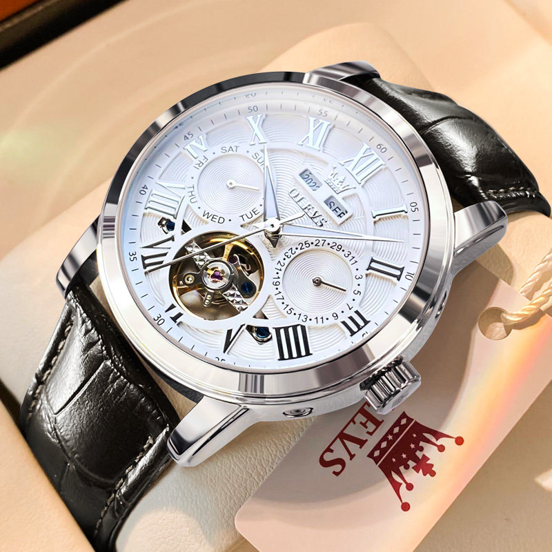 新款瑞士手表男士机械表全自动镂