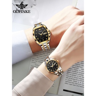 瑞士情侣机械表防水3200欧品客全自动手表品牌十大精致夜光情侣表