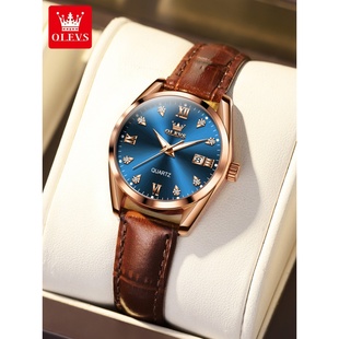 瑞士石英表全自动5522欧利时手表女品牌十大女表精致夜光防水