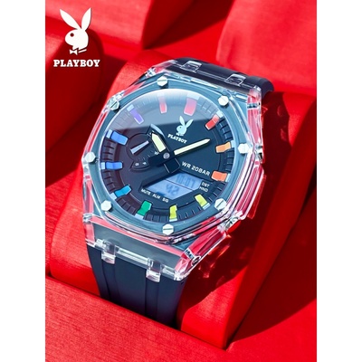 花花公子2023年新款电子手表男士