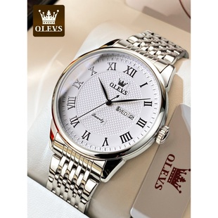 张智霖代言正品牌瑞士认证手表男石英表简约时尚商务防水腕表十大