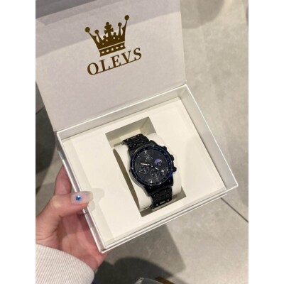 欧利时男士手表男款机械表防水学生运动石英男表SL5529黑武士腕表