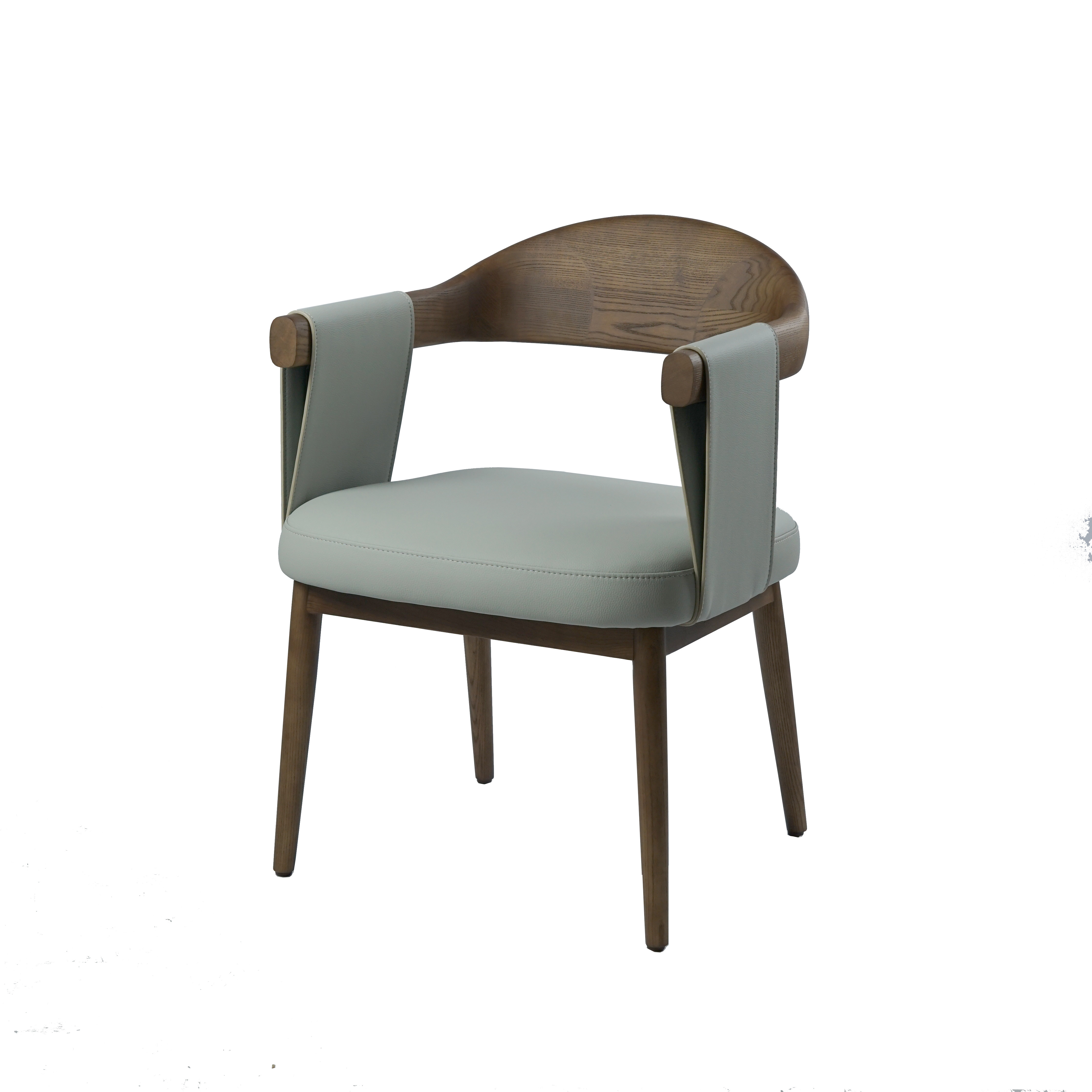 实木餐椅白蜡木现代简约餐椅书房椅皮椅酒店椅包房椅宴会接待木椅