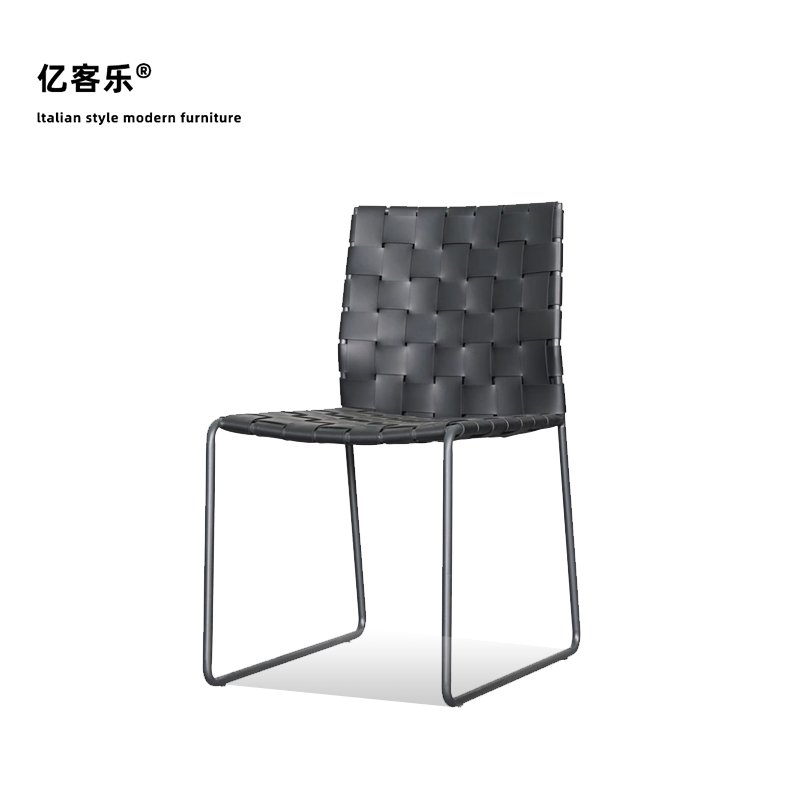 编藤设计碳素钢烤漆框架马鞍皮