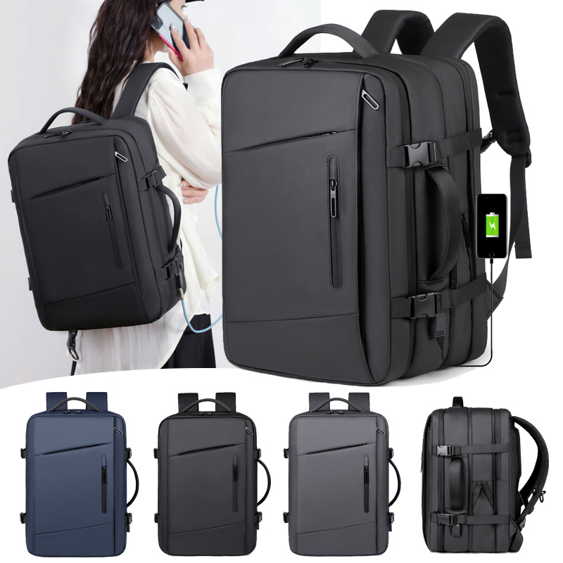 轻奢商务通勤大容量防水双肩包