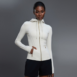 同款 运动夹克磨毛防晒衣健身外套204 瑜伽服女Defina春季