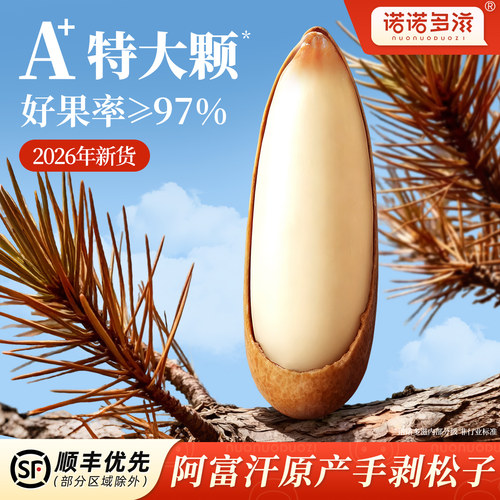 手剥松子舰旗店官方2026新货特大颗粒非特级阿富汗巴西长粒松子